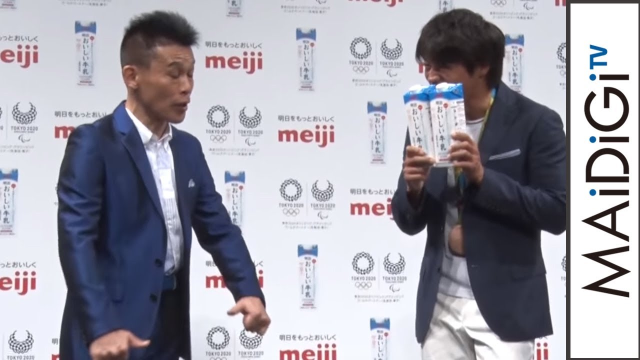 柳沢慎吾、“平馬先輩”を披露　「明治おいしい牛乳」イベント会見1