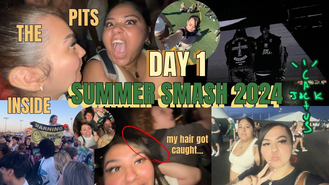 SUMMER SMASH 2024 DAY 1 VLOG + CACTUS JACK HEADLINER🌵+ INSIDE THE PITS