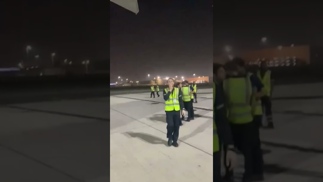 DXB Iran missile attack#airport#missile#dubai#airportstaff #explosion#tarmac#trending#viralreels#yt