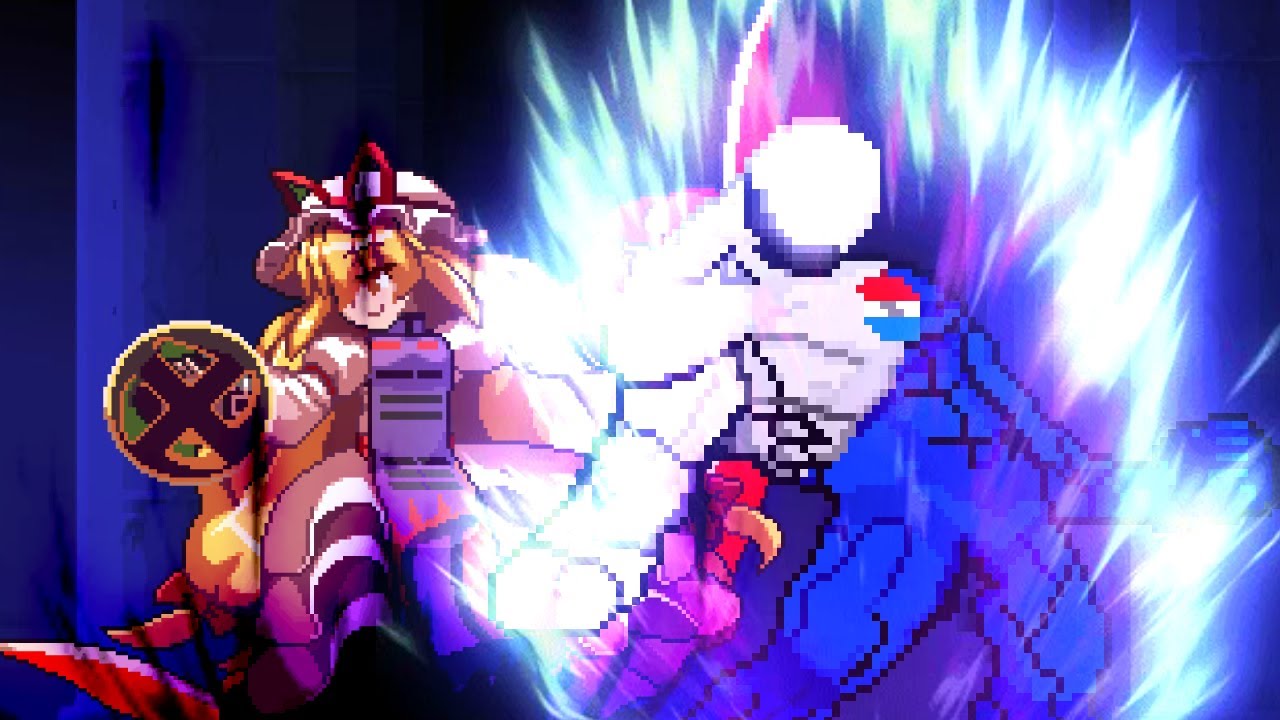 True Pepsiman vs Yukari Yakumo - Commission 3 - [Sprite Animation]