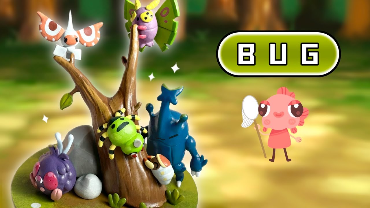 Я сделал свою собственную скульптуру покемона!! Серия &laquo;Покемоны: Насекомые&raquo;