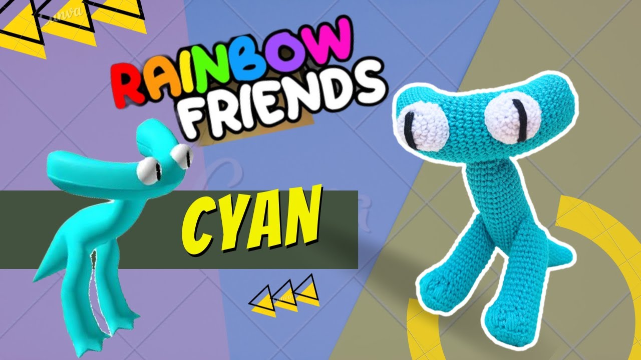 CYAN - Друзья Радуги 🌈 АМИГУРУМИ 🥰💕 Roblox