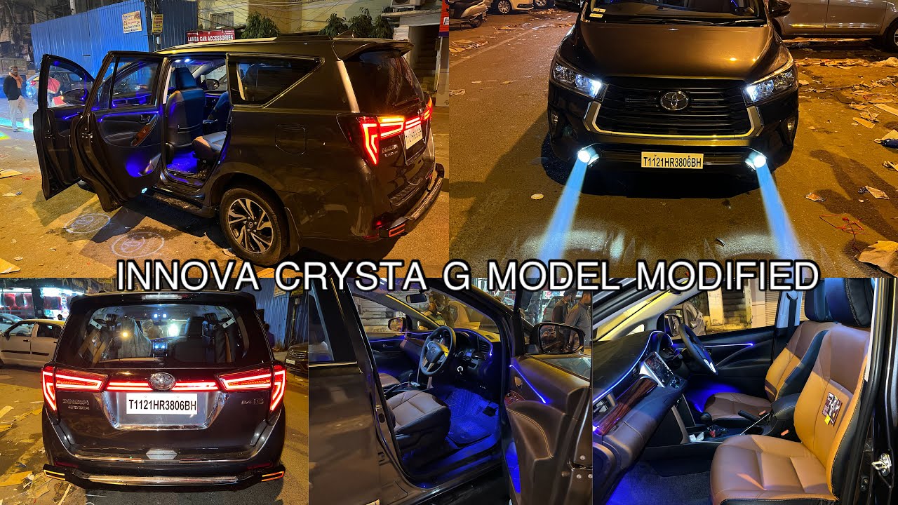 Innova crysta G model modified | laser projector in Innova Crysta | 14 piece ambient light in Innova