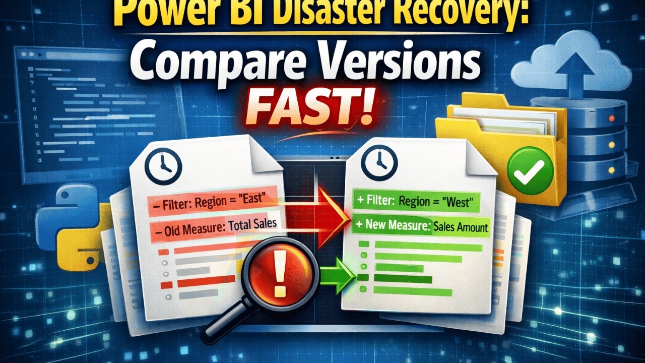 Power BI Disaster Recovery   Compare Versions Fast!