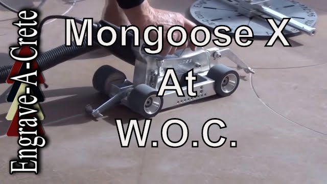 Engrave-A-Crete Mongoose X  At World Of Concrete