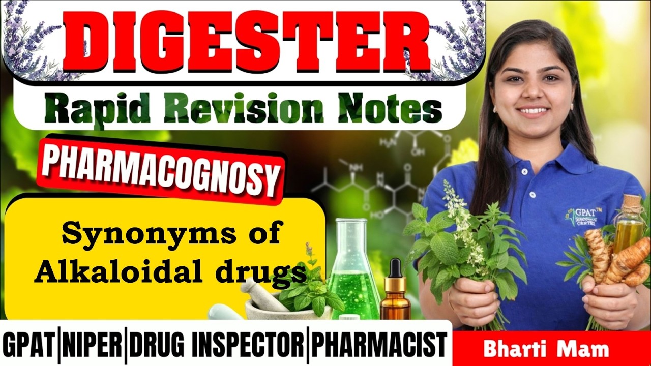 D-142 | Синонимы алкалоидных препаратов - Фармакогнозия | Краткие конспекты для подготовки к GPAT