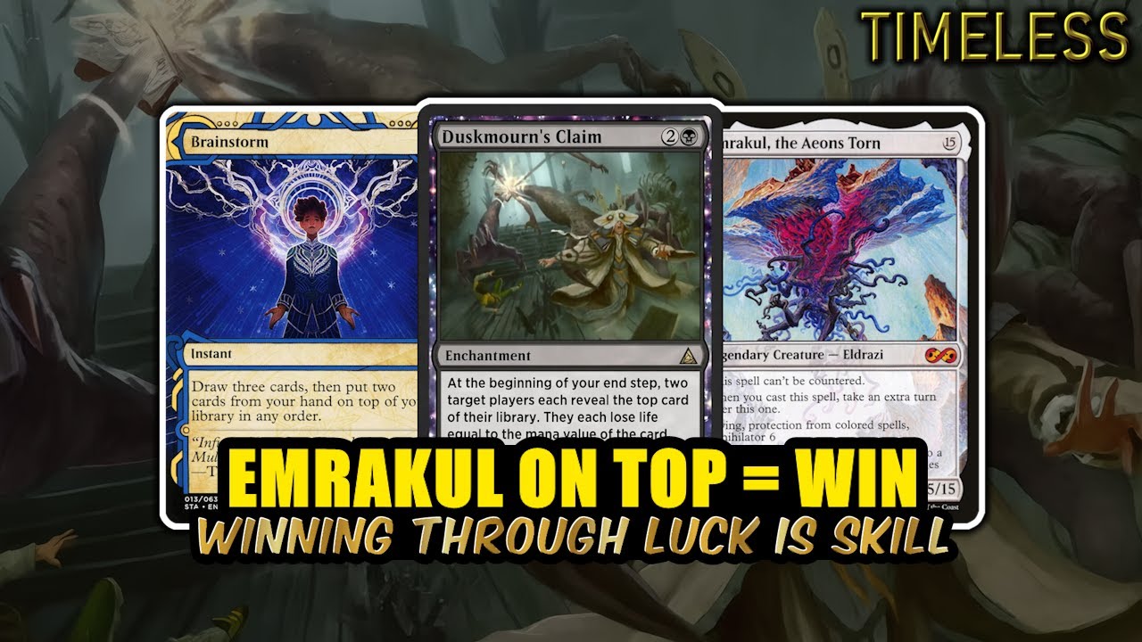Emrakul On Top = 15 Damage Win 😎 – UB Duskmourn's Claim Combo | Timeless BO3 | MTG Arena