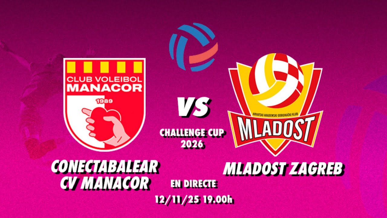 CONECTABALEAR CV MANACOR - MLADOST ZAGREB | CHALLENGE CUP 2026