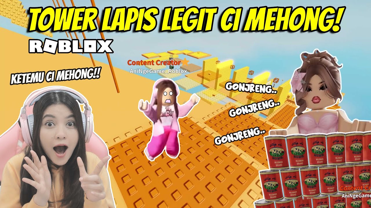 AKU MENCOBA MENAMATKAN TOWER LAPIS LEGIT CI MEHONG!! DILEMPAR KALENG GONJRENG!! [ROBLOX INDONESIA]