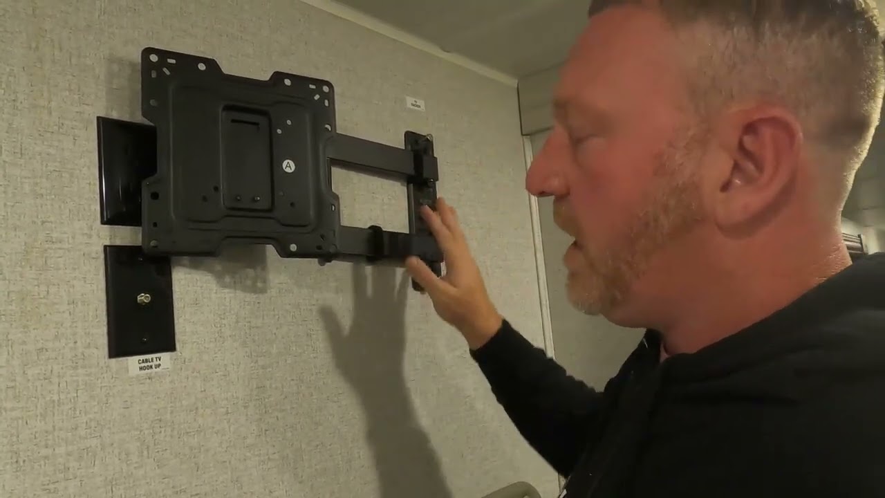 Camper RV TV Wall Mount Install