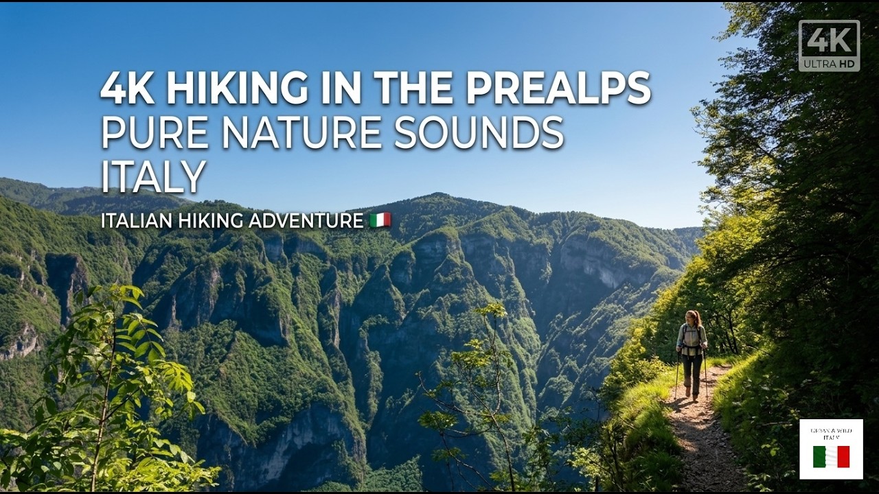 4K Hiking in the Prealps | Pure Nature Sounds (No Music)