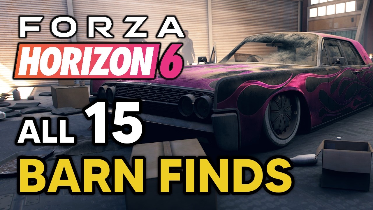 Forza Horizon 6 - All Barn Finds Locations (Secret Cars)