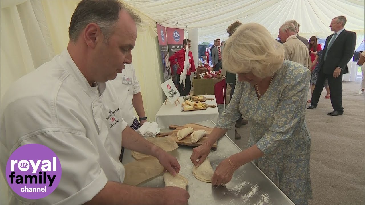 Duchess of Cornwall Makes Pasties on Trip to Ginsters Bakery in Cornwall