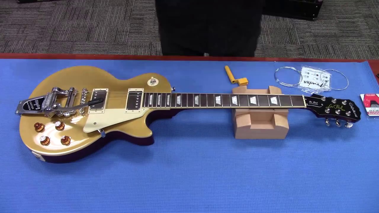 Установка спойлера струн Vibramate для вибрато Bigsby