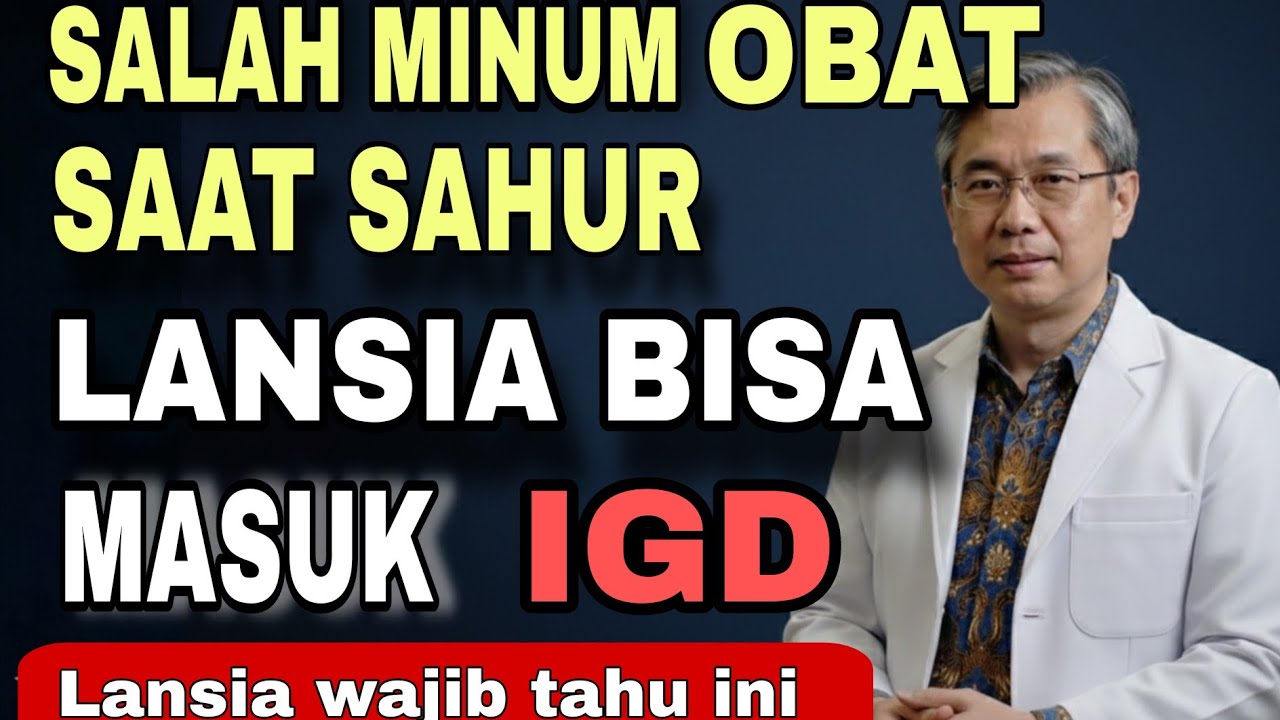 “Lansia Sering Pusing Saat Puasa? Hati-Hati, Bisa Karena Salah Minum Obat & Vitamin Saat Sahur”