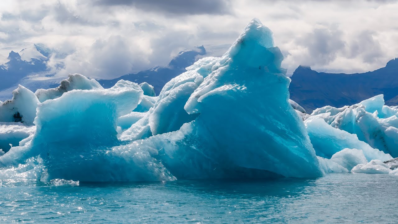 10 Hour Ice Glacier Ambience | Arctic Landscapes & Frozen Nature