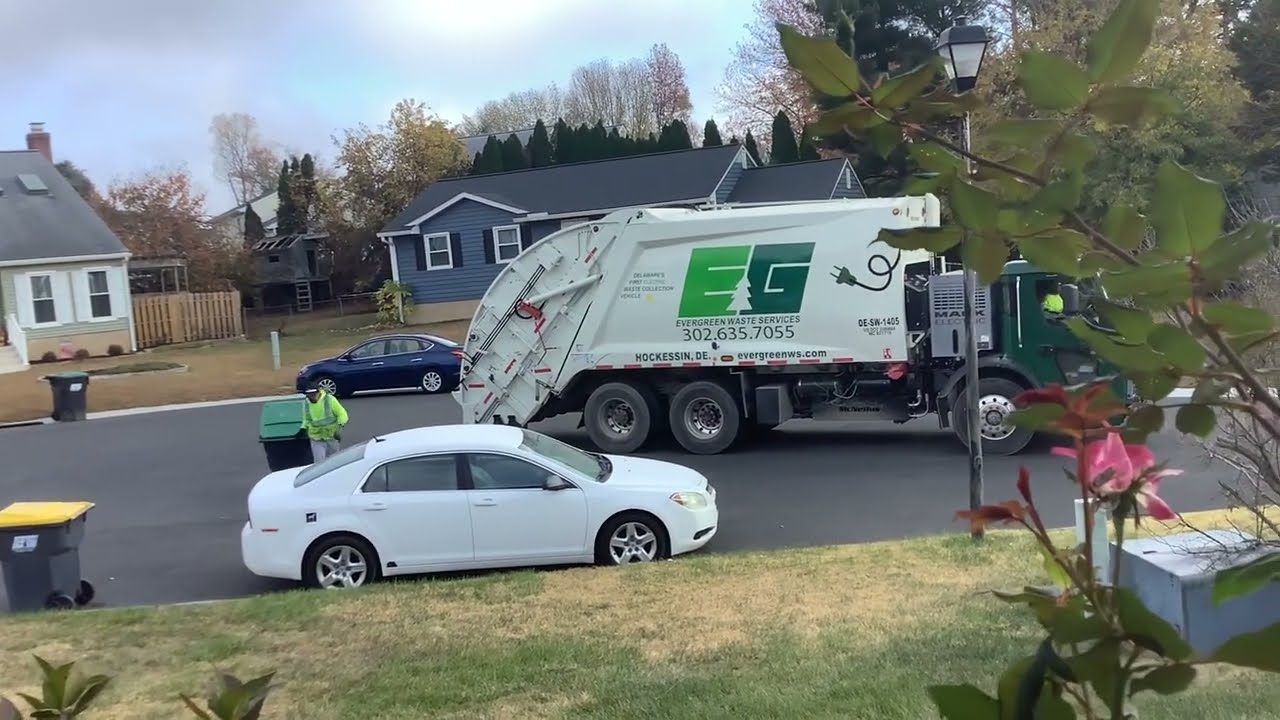 Evergreen garbage truck new electric truck