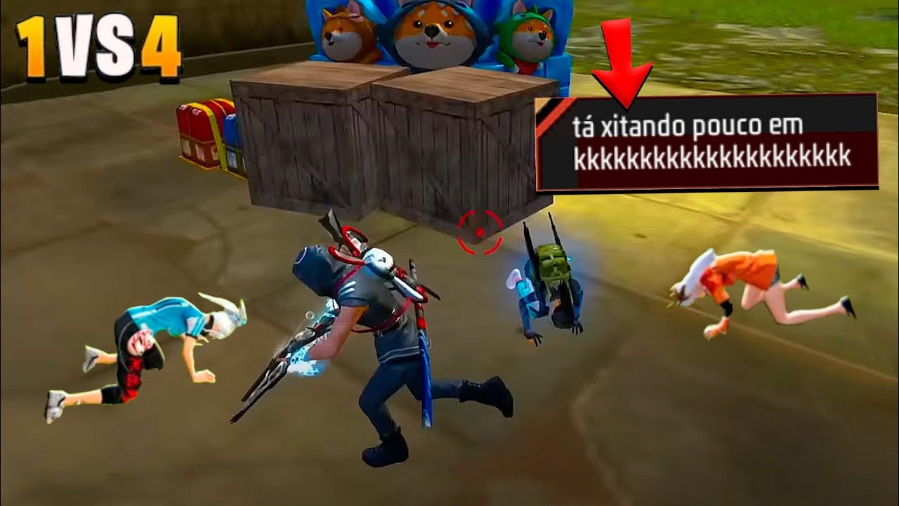 JOGUEI SOLO CONTRA VÁRIOS SQUADS NA RANQUEADA E FIZ O INACREDITÁVEL! FREE FIRE MOBILE