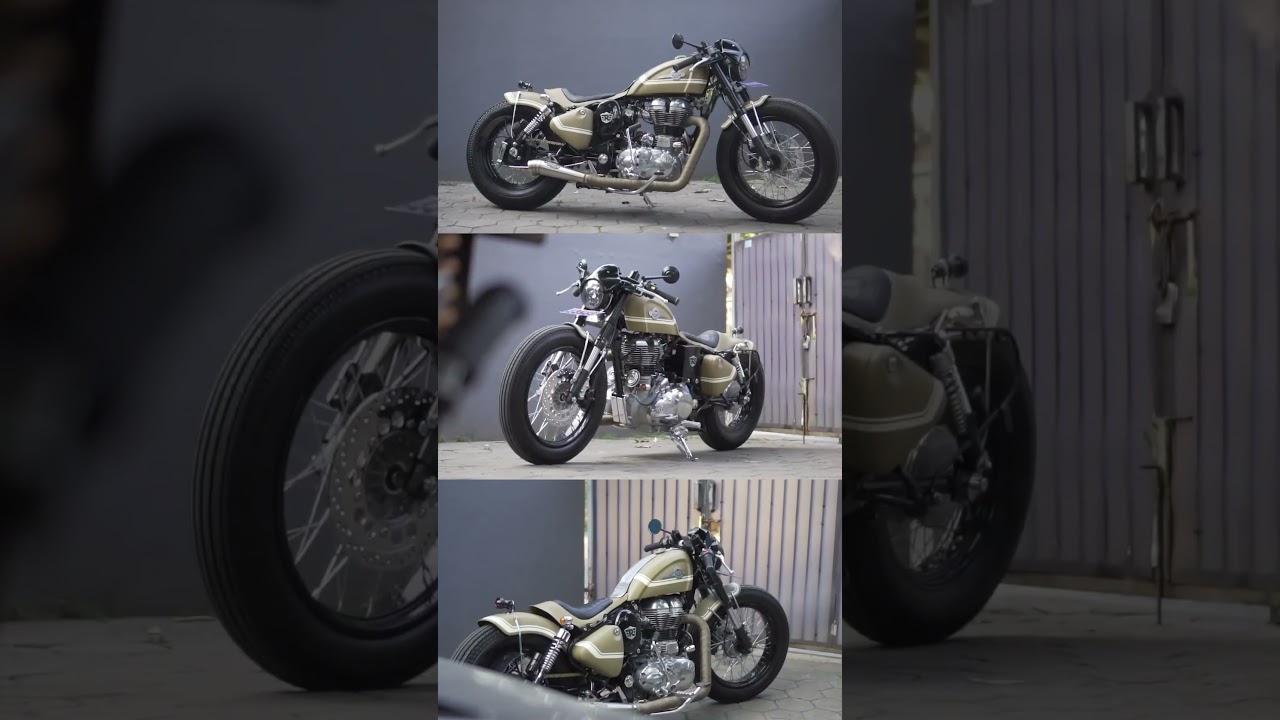 Royal Enfield Classic 500 Built by Katros Garage in 2020 #motorcustom #caferacer #motorcycle #bobber