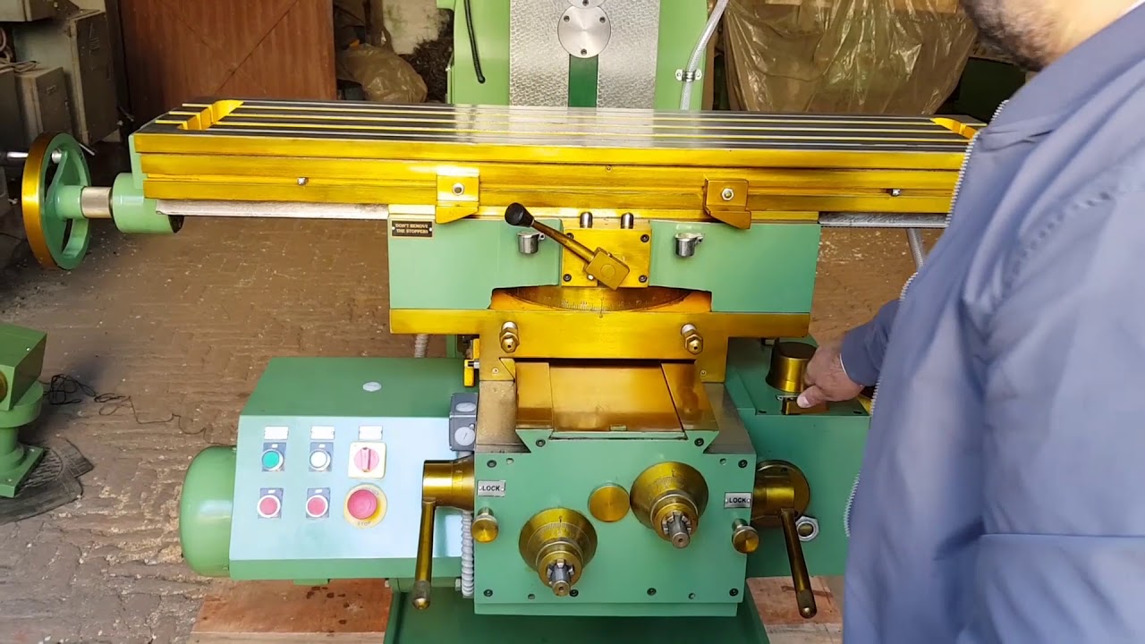 Raman Milling - R-2M(AU)G (All Geared Horizontal Universal Milling Machine)