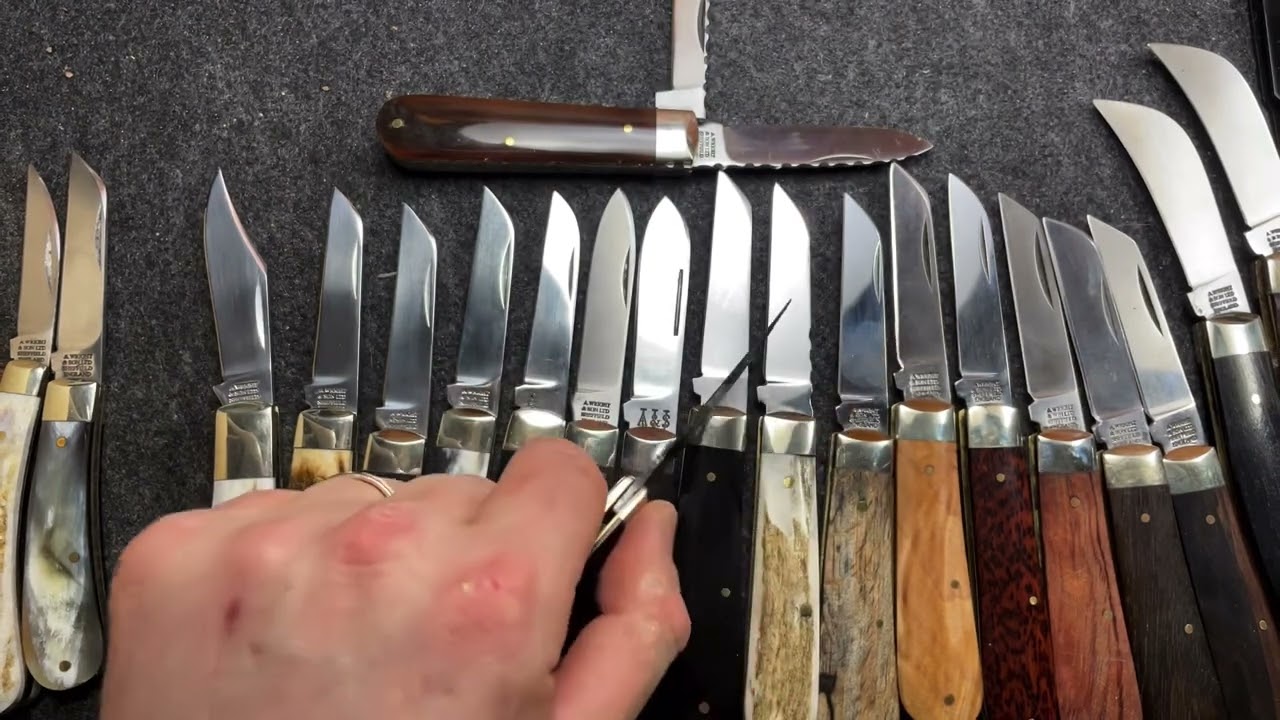 The knives of Arthur Wright & Son, Sheffield and Michael & Ashley Harrison