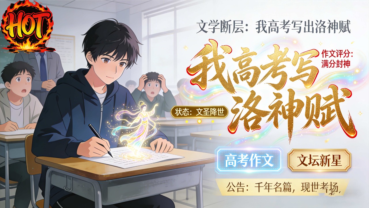 ✨【强推】《文学断层：我高考写出洛神赋 》1--65集文学研究者裴衡意外穿越至华夏文脉断层的平行世界，此间经典文赋尽失，文坛一片沉寂。高考场上#穿越 #末世 #异能 ##动态漫画# 漫野推文