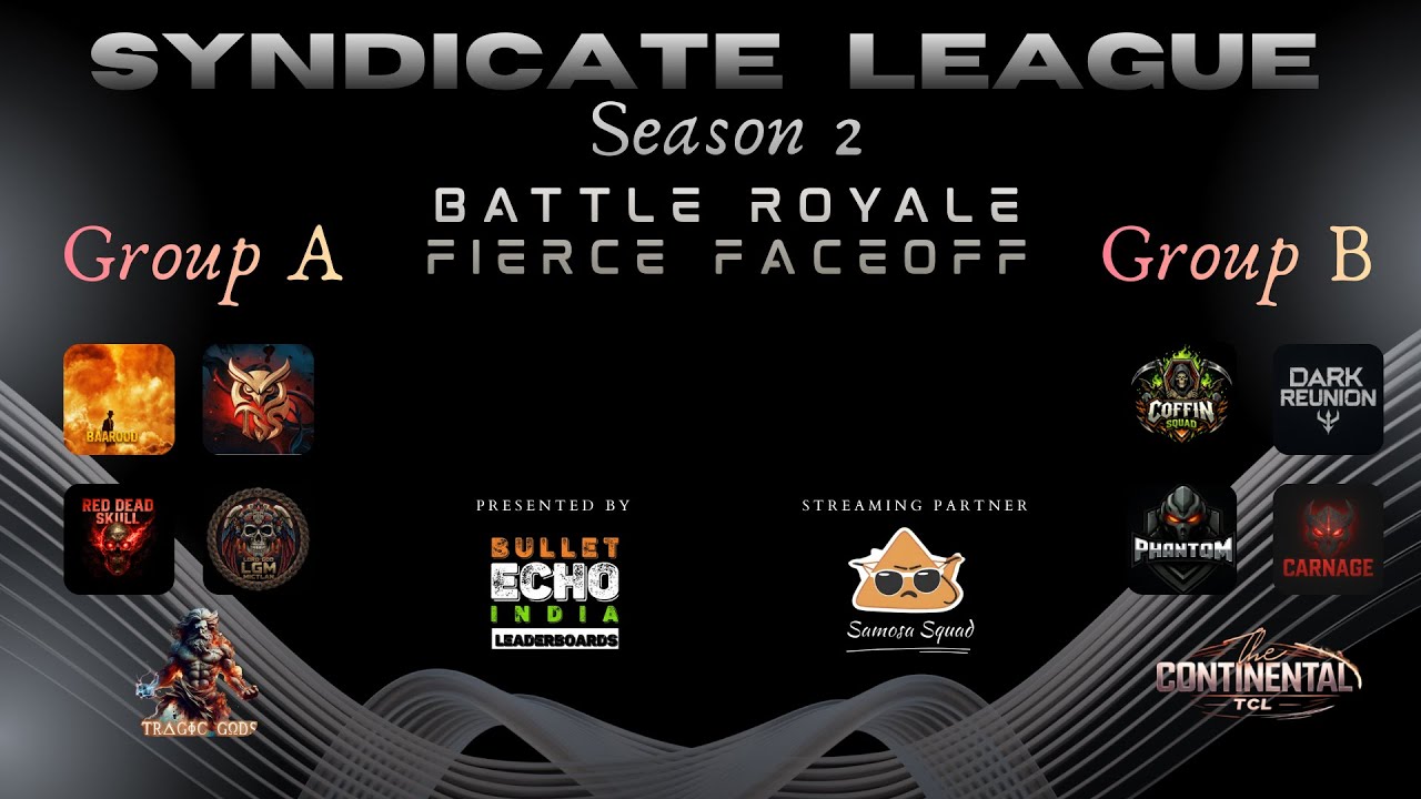 Syndicate League Season 2 | Day 1🔥 Bullet Echo India