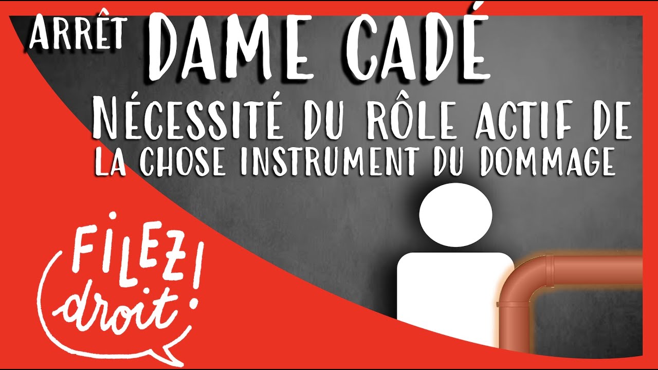 Arrêt Dame Cadé, Nécessité du rôle actif de la chose instrument du dommage, (Cass. civ. 19 fév 1941)