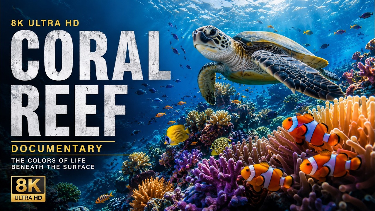 สารคดีโลกใต้น้ำ 8K ปะการังและปลาทะเลสีสันสมจริง | 8K Underwater Coral Reef Documentary