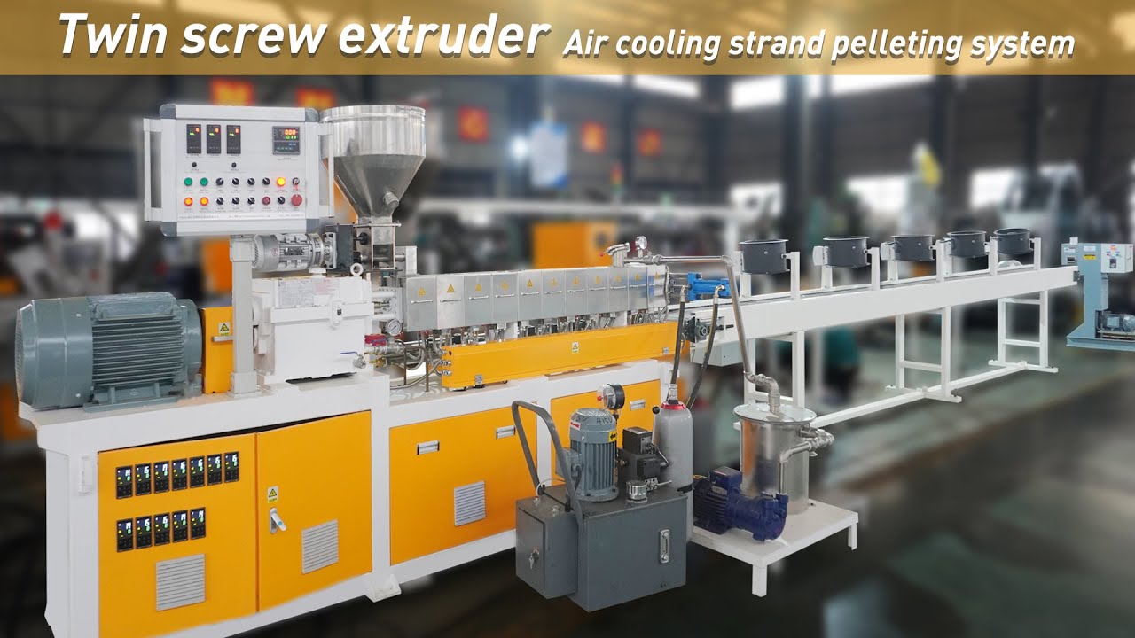 Twin screw extruder—— Air cooling strand pelleting system