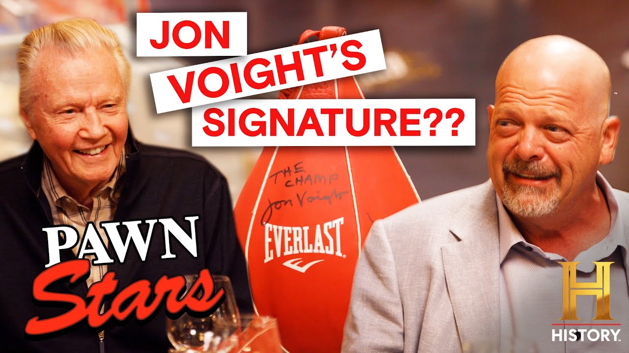 Jon Voight Verifies His Speedbag Signature (Season 23) | Pawn Stars