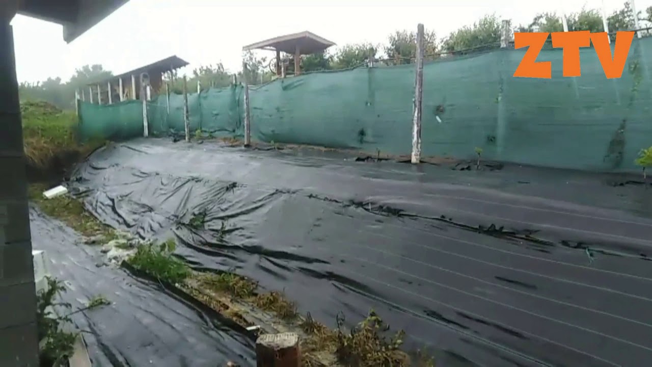 IMAGINI CHIAR LA INCEPEREA POTOPULUI CU GRINDINA