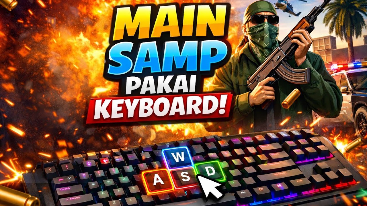 TUTORIAL CARA SETING SAMP THUNDER PAKE KEYBOARD DAN MOUSE 