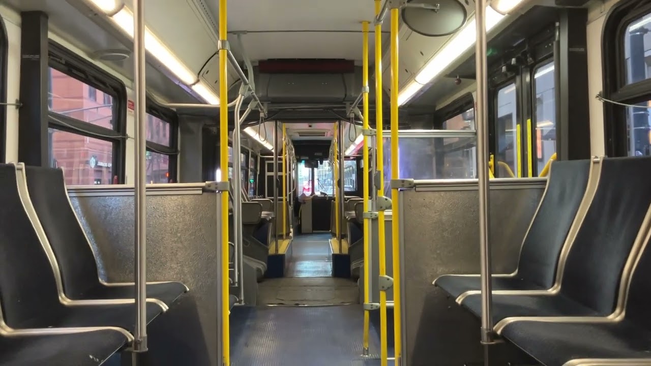 CTA On Board Riding 2009 New Flyer DE60LF Bus 4189 on the Red Line Shuttle Northbound to Fullerton