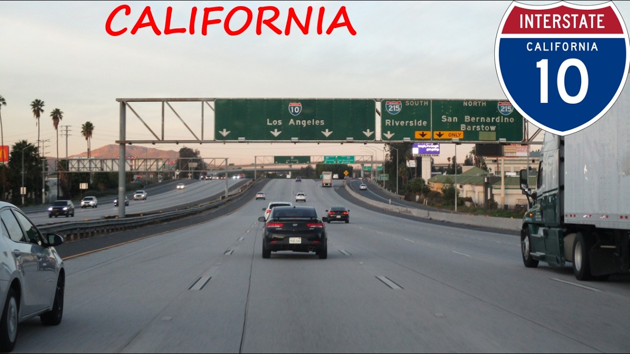 Interstate 10 - California westbound [FULL LENGTH VIDEO]