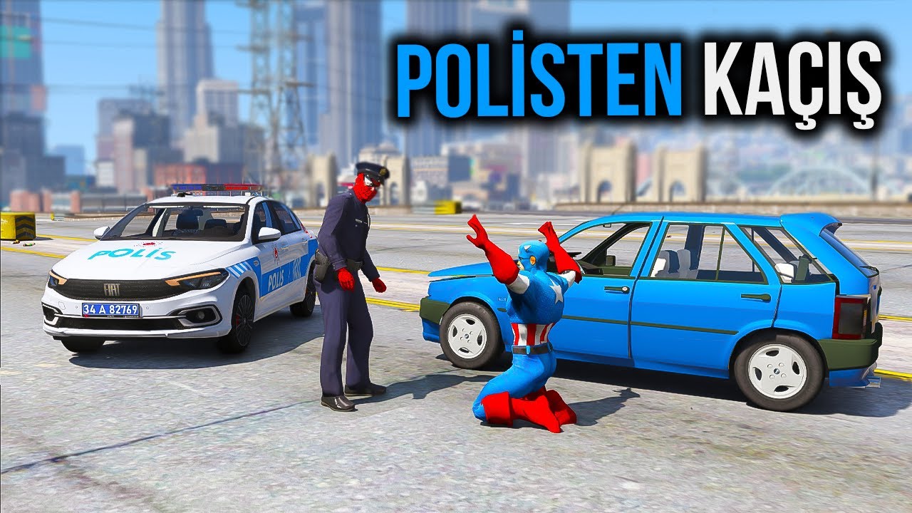 Fiat Ailesi Arabalar Polisten Kaçıyor !!! Örümcek Abi ile GTA 5