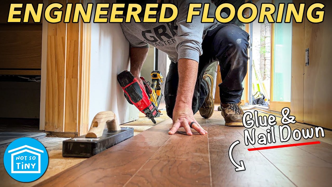 Установка паркетной доски в не таком уж маленьком доме