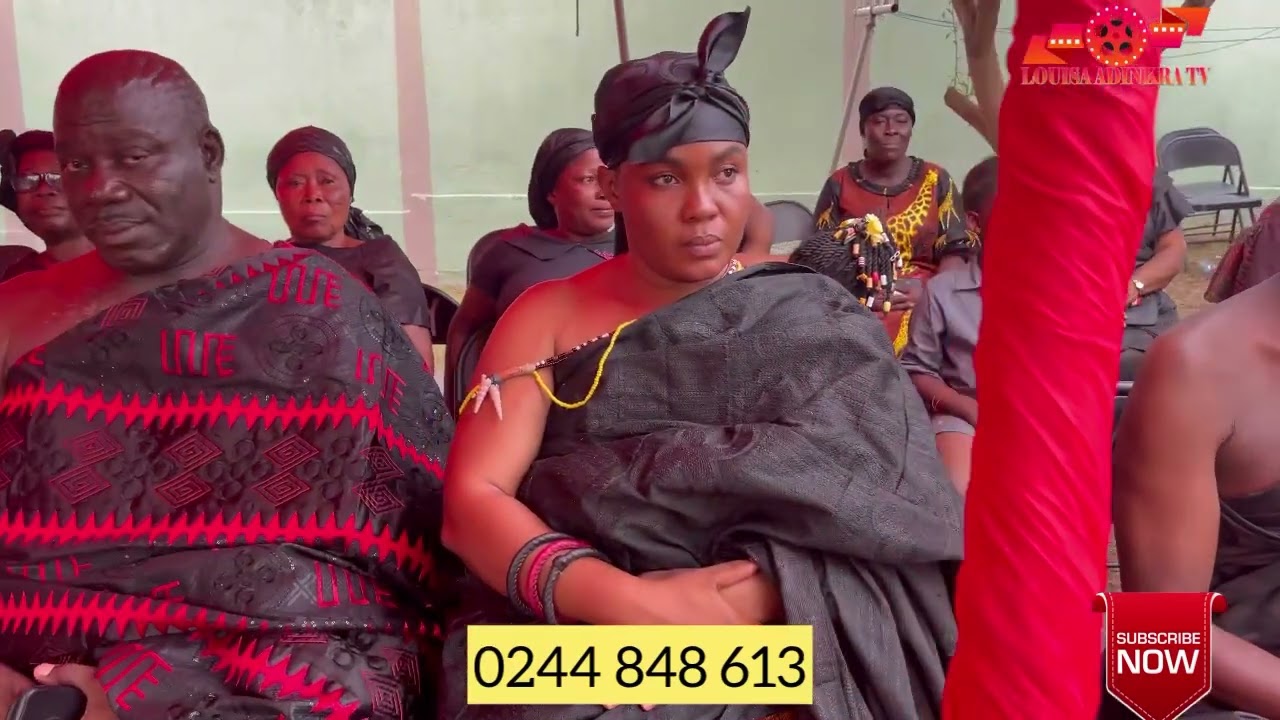 NANA YAA KYIRAA ARRIVES AT THE FINAL FUNERAL RITES OF 2B’S DAD😭😭😭