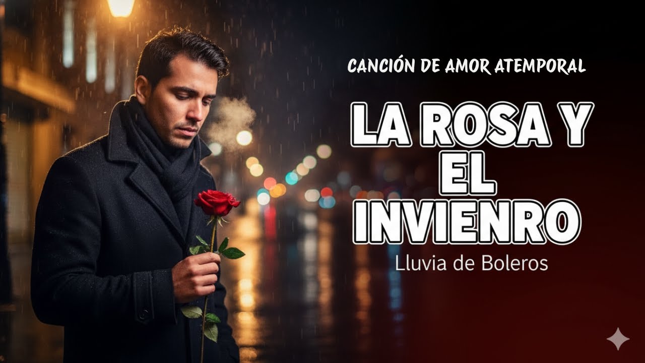 LA ROSA Y EL INVIERNO (Bolero Romántico)| Lluvia de Boleros #amor #music #boleroromantico