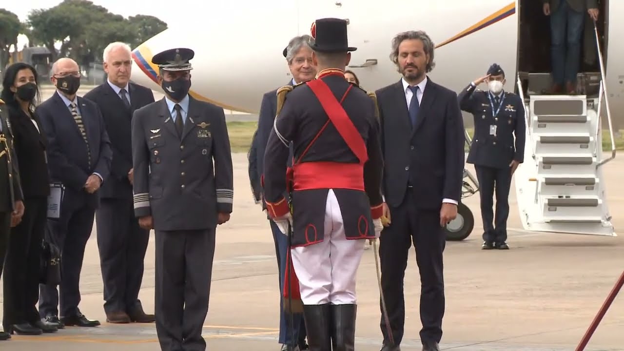 El canciller Santiago Cafiero recibi&oacute; al presidente de Ecuador, Guillermo Lasso.