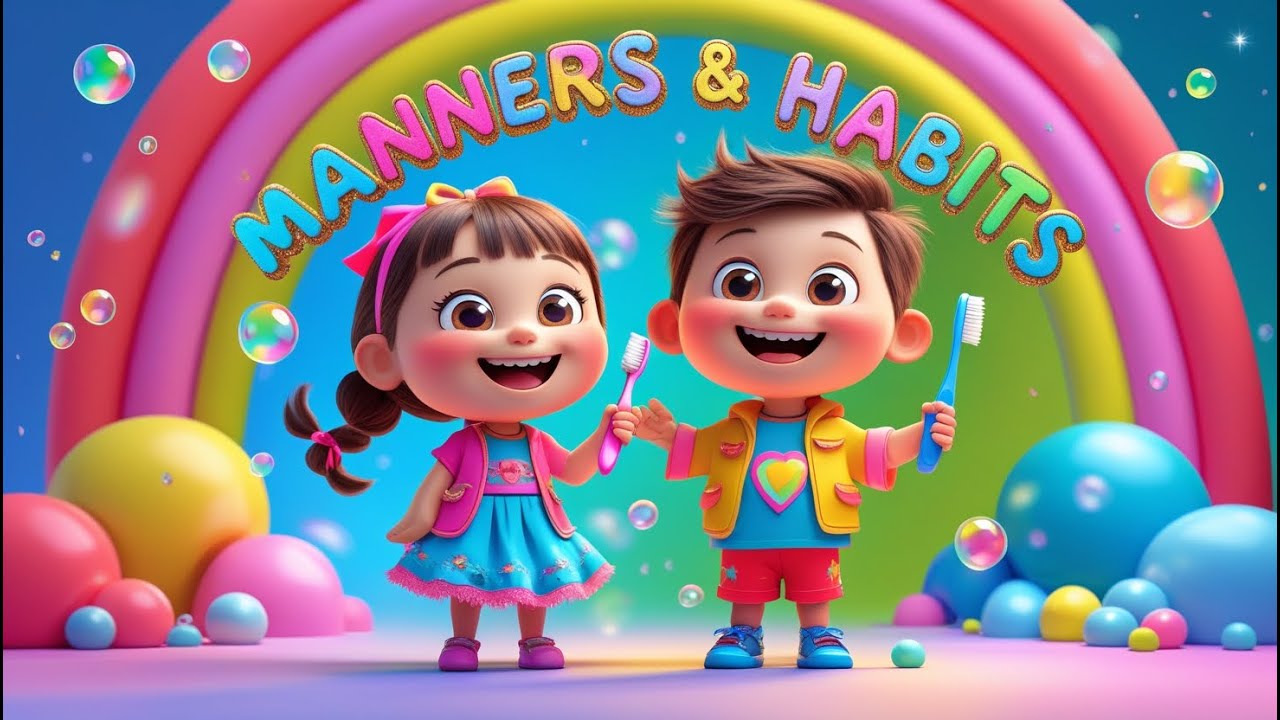Learn Good Manners and Habits | Fun Rhyme & Songs | AI Animation