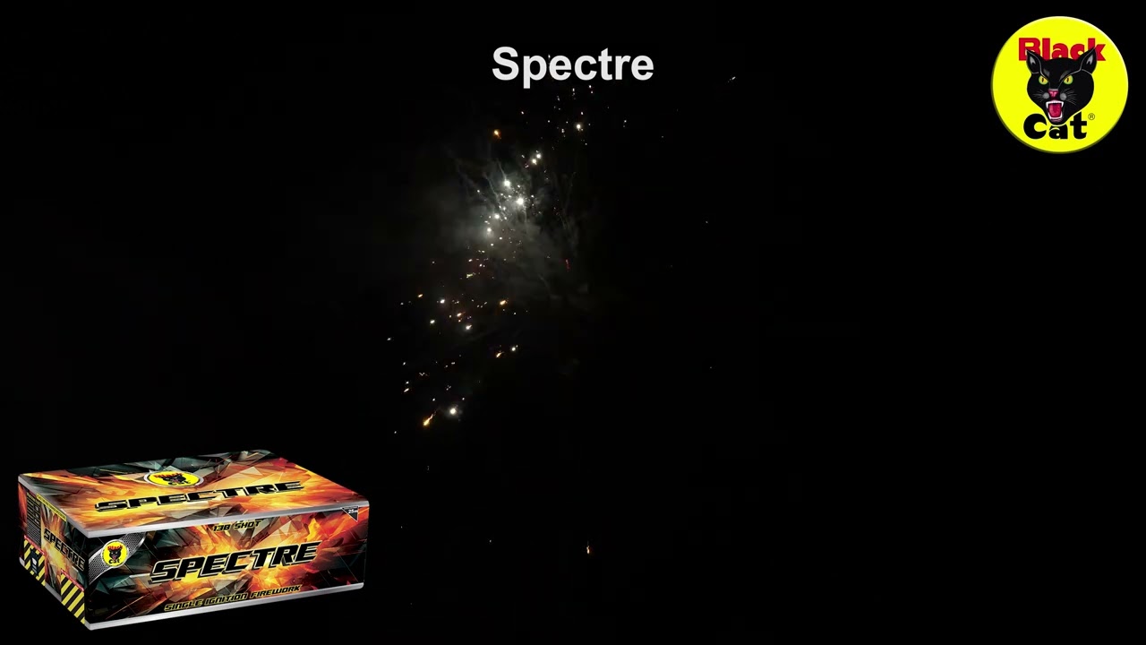 Spectre Single Ignition Firework - Black Cat Fireworks
