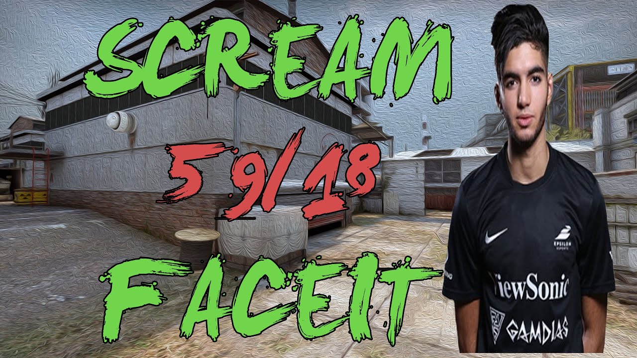 CSGO: POV ScreaM (59/18) in one FaceIt match