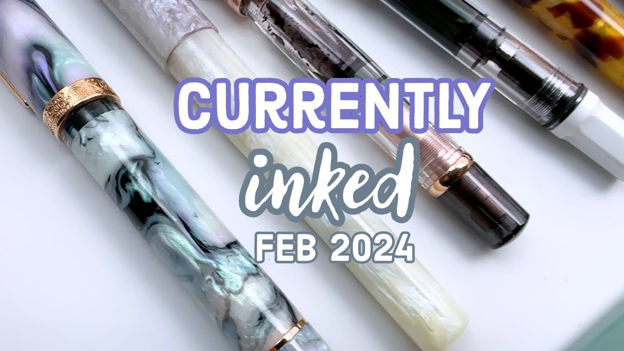 Currently Inked Fountain Pens- Estie, Kaweco, Nahvalur, Birmingham Pen Co., Diamine, Shirakashi