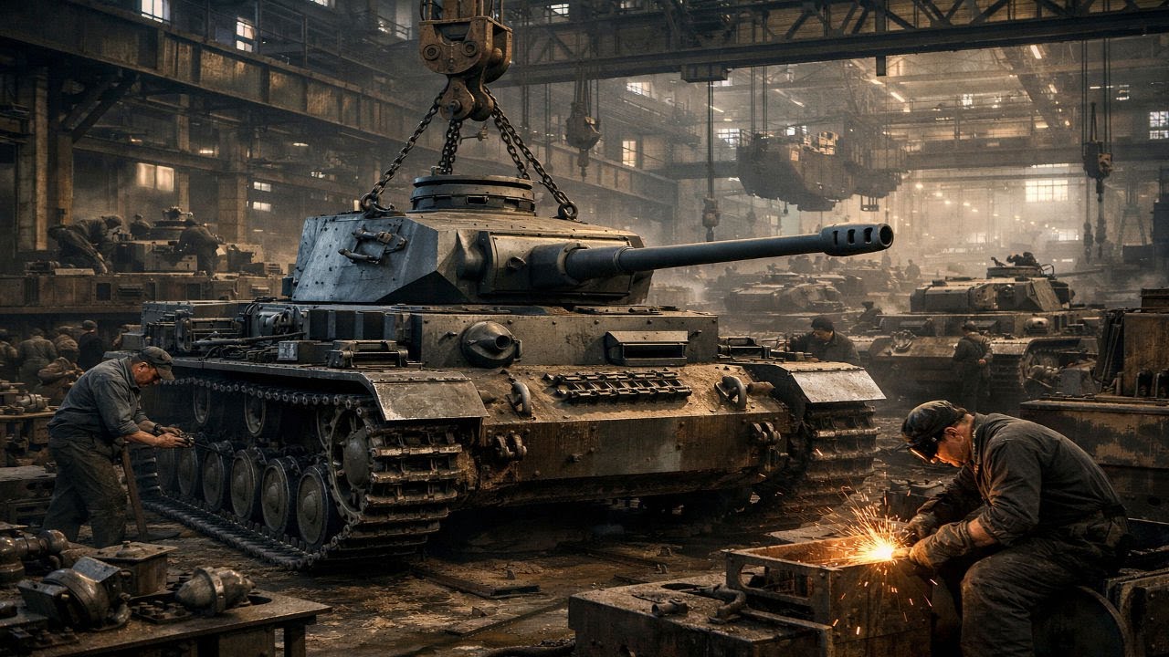 How Germany Produced Its Combat Tanks in WWII | Rare Historical Reconstruction