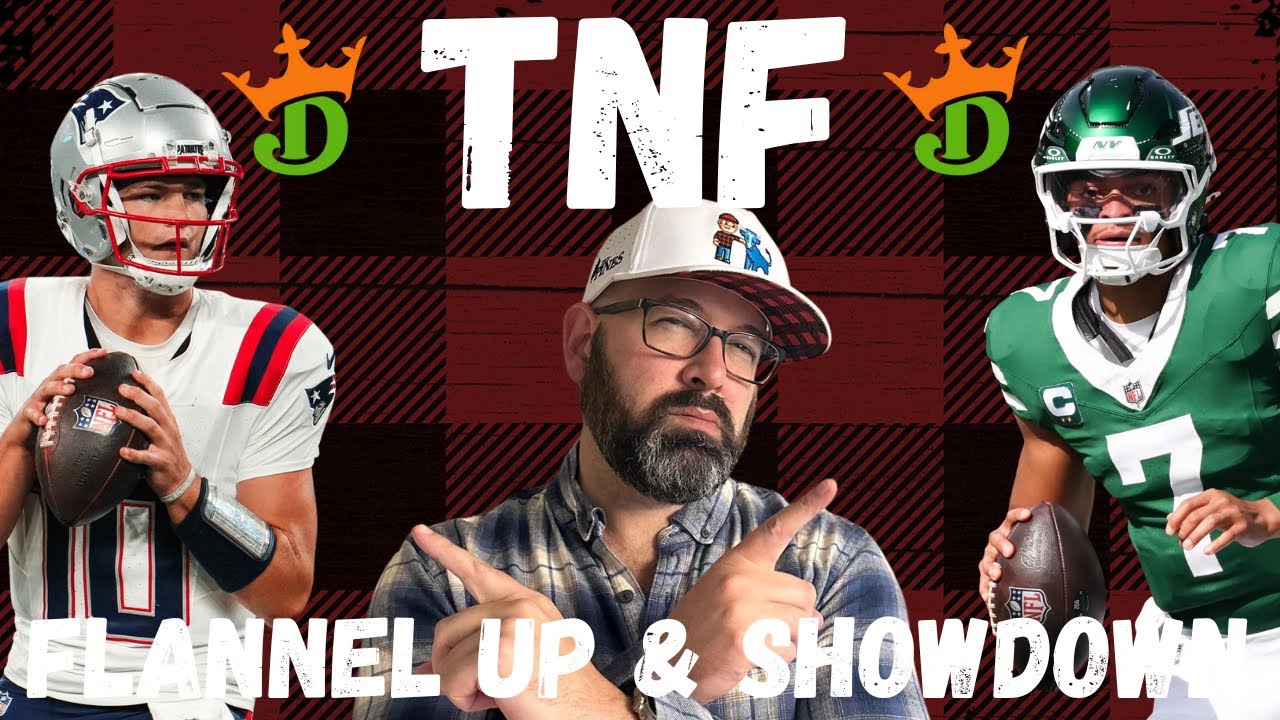 NFL DFS DraftKings Showdown Picks LIVE Strategy For Jets-Patriots Thursday Night Football Lineups