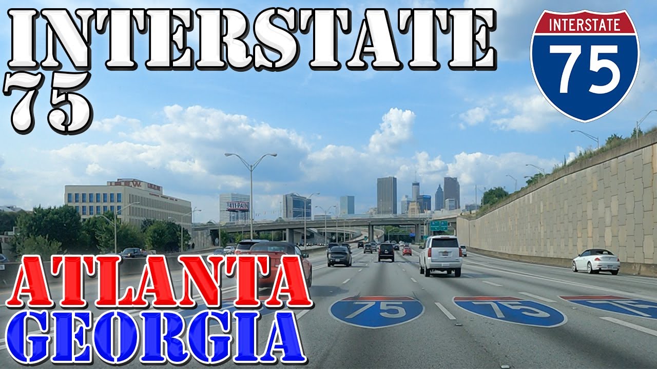 I-75 North - Atlanta - Georgia - 4K Highway Drive