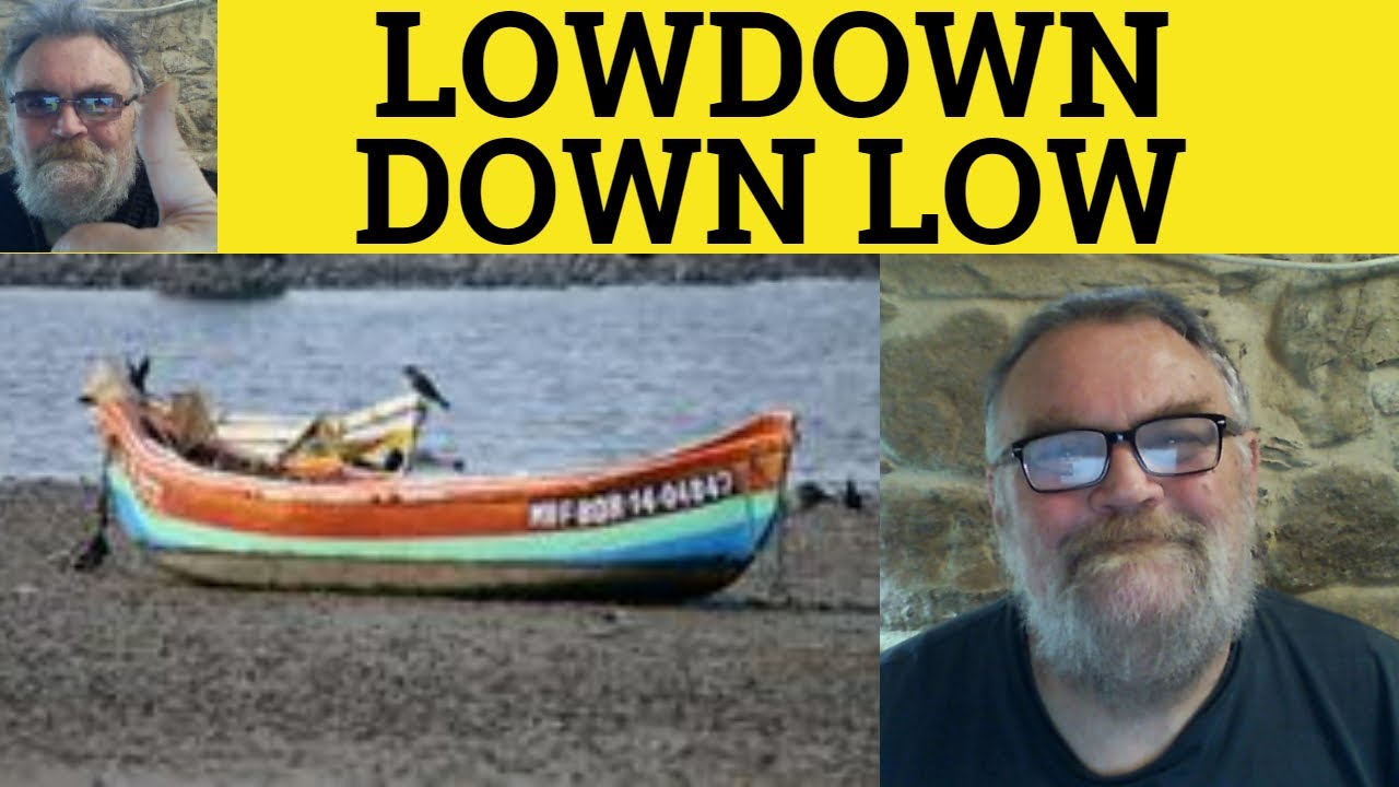 🔵 Down-Low Meaning - Lowdown Examples - On The Down-Low Examples - US Slang - Down-Low Lowdown