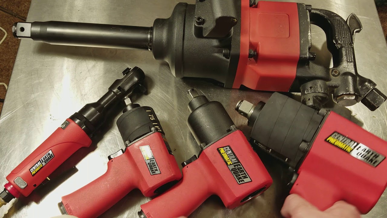 Harbor Freight EarthQuake Professional Red Steel/Aluminum Air Impact Wrench Review