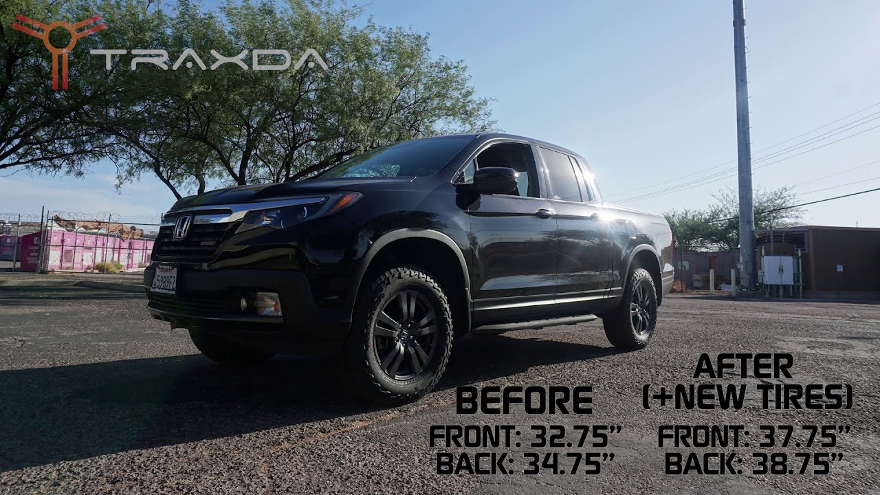 Ridgeline 3.5 inch lift kit install by Traxda